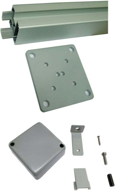 Trendline - Alupfosten 176cm für wpc Sichtschutz Montagesatz