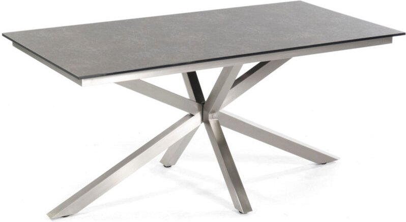 Sonnenpartner Gartentisch Base-Spectra diagonal 160x90 cm Edelstahl Tischsystem