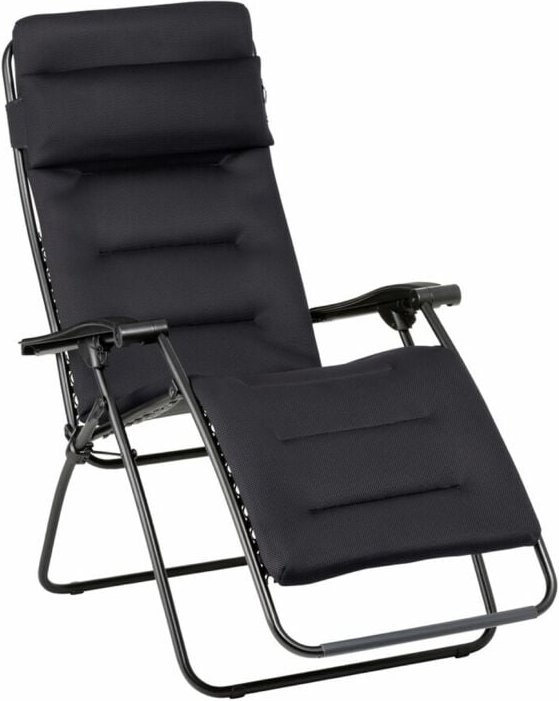 Lafuma Mobilier - Lafuma rsx clip relax / recliner aircomfort acier tube noir Relaxliege LFM2038.6135