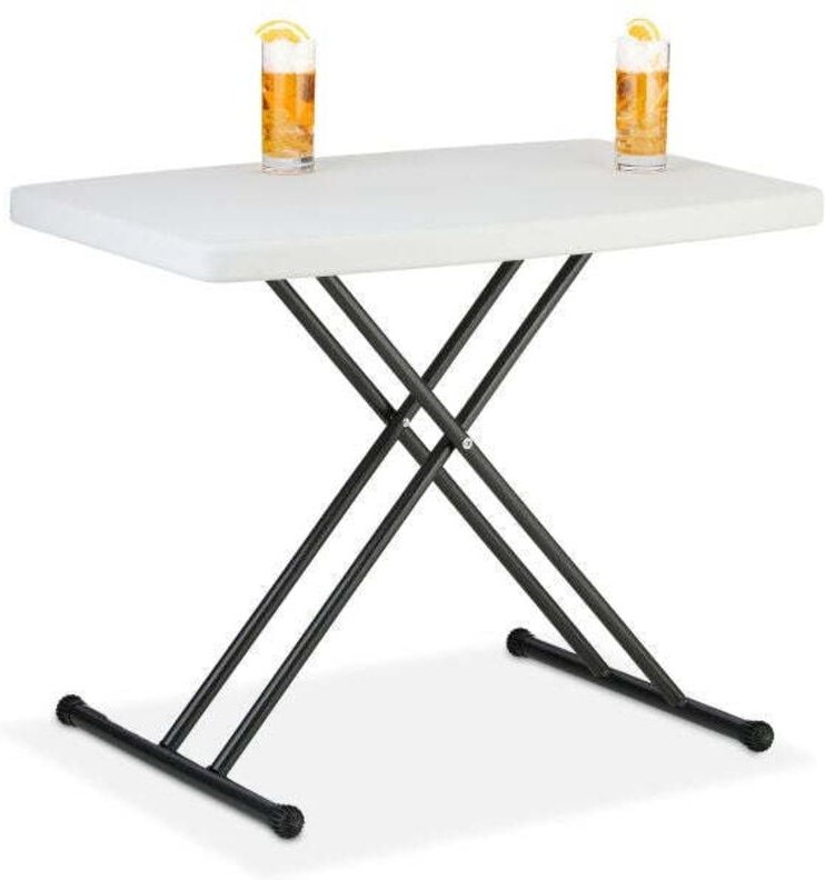 Northix - Klappbarer gartentisch hohenverstellbar 8830675