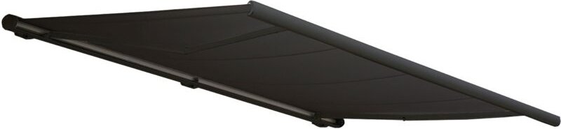 Elektrische Kassettenmarkise HHG-606, Markise Vollkassette 5x3m Polyester anthrazit, Rahmen anthrazit