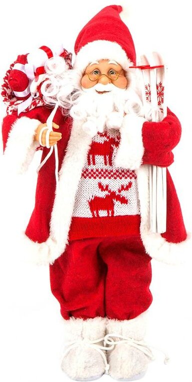 Santa Claus Standing Traditional Decoration - Feeric lights & christmas