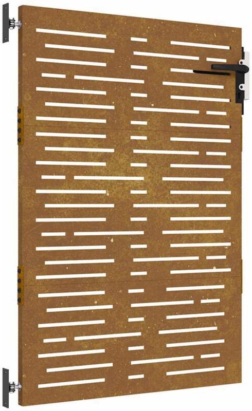 Gartentor 85x125 cm Cortenstahl Quadratisches Design Vidaxl