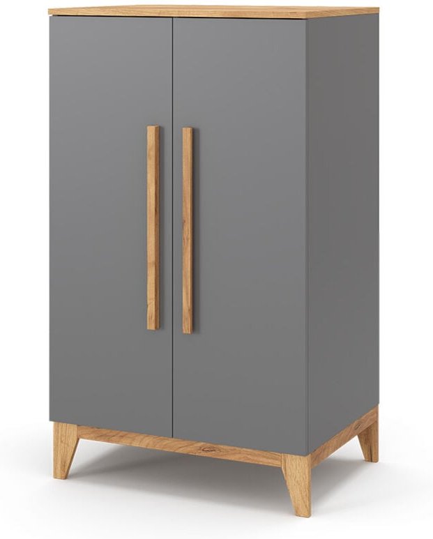 Vitalispa - Kinderkleiderschrank Malia, Grau, 53.4 x 120 cm
