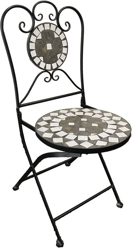 Mojawo - Mosaik Stuhl Anthrazit/Grau-MMC4342-Stuhl