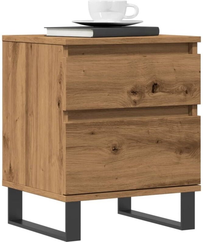Nachttisch Artisan-Eiche 40x35x50 cm Holzwerkstoff Vidaxl