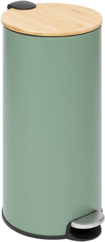 Thumbnail - 5five Simply Smart - Mülleimer mit bambusdeckel 30l modern color grün - 5five