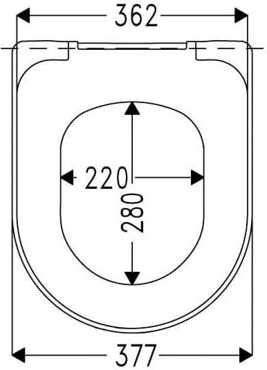 Hamberger - Haro Tube WC-Sitz passend zu v+b Subway 541086 weiß, Scharniere Edelstahl, Klappdübel, Schlitzscheibe, ohne ...