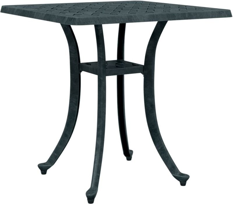 Gartentisch Grün 53x53x53 cm Aluminiumguss Vidaxl