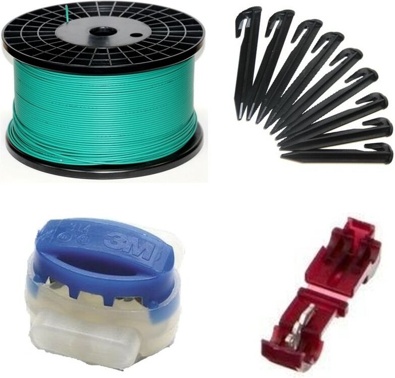 Installation Set xl+ kompatibel mit Bosch Indego ® 1000 1200 1300 Connect Kabel Haken Verbinder