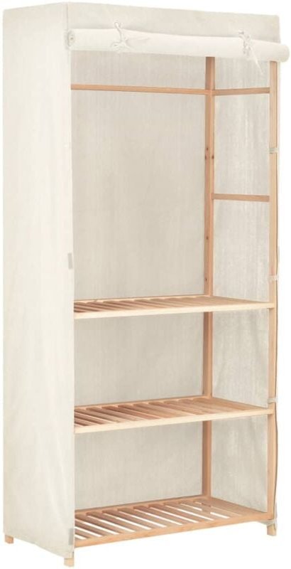 Kleiderschrank mit 3 Ebenen 79 x 40 x 170 cm - Vidaxl