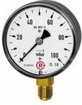 Thumbnail - Riegler - Kapselfedermanometer, g 1/4 radial unten, 0 - 100 mbar, ø 63
