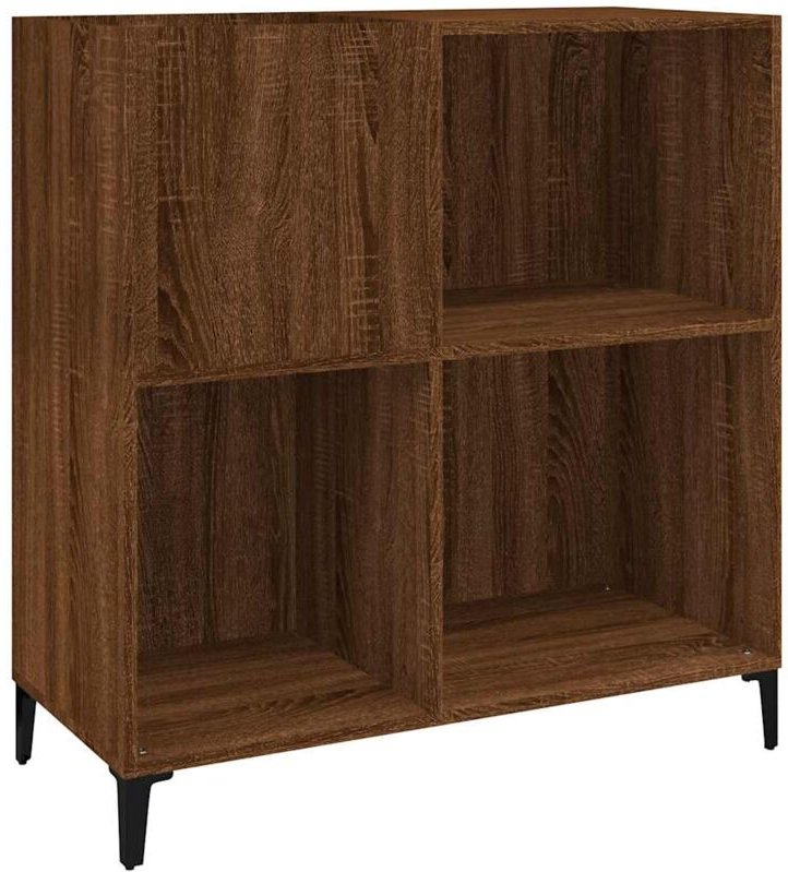 Plattenschrank Braun Eichen-Optik 84,5x38x89 cm Holzwerkstoff - Vidaxl