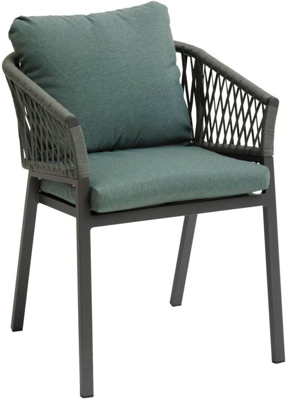 Hesperide - Set mit 2 Gartensesseln Oriengo Olive & Graphit - Hespéride