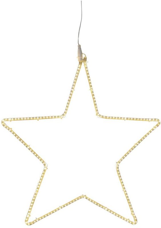 Star Trading - Outdoor Leuchtstern ,Tapesil' mit 192 LEDs, Stern-Silhouette, Netzbetrieb, warmweiß, ø 52cm