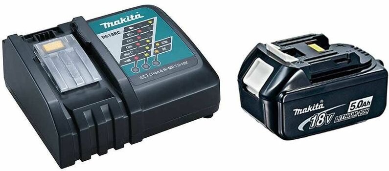 Power Set Makita 1 x 18V 5,0 Ah + DC18RC)