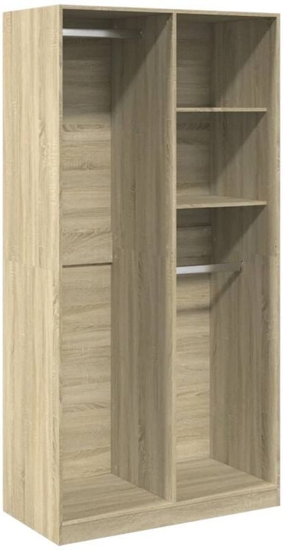 Vidaxl - Kleiderschrank Sonoma-Eiche 100x50x200 cm Holzwerkstoff
