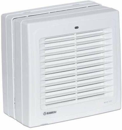 Fensterventilator Wind 125 h mit 185 m³/h Fördervolumen mit Timer Feuchtigkeitss. 8012235 - Blauberg