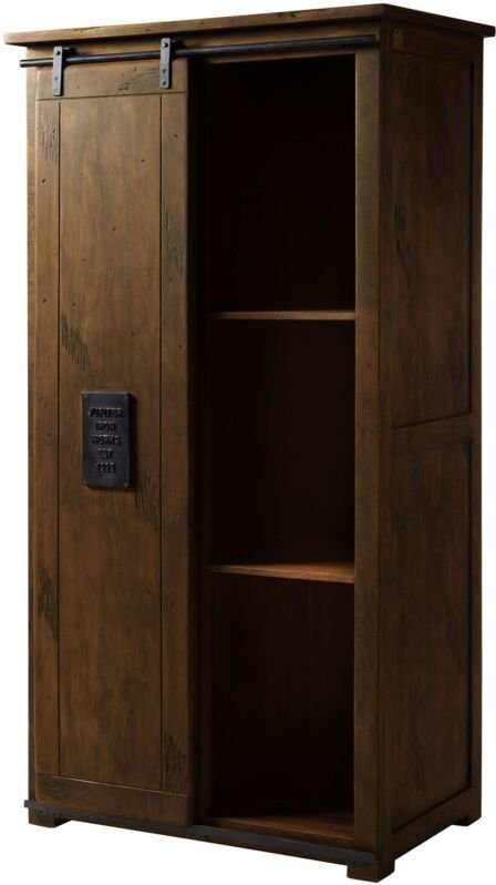 Schrank Mango 100x60x190 braun lackiert railway 416