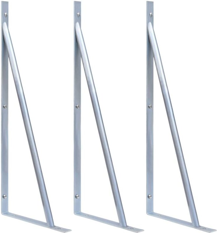 Vidaxl - Stützen für Zaunpfosten 3 Stk. Verzinkter Stahl