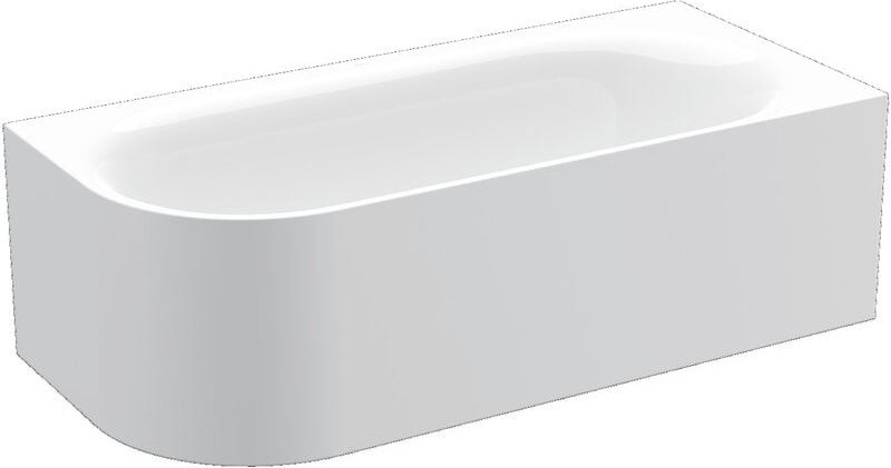 Lux Oval v Silhouette Eck-Badewanne 185x85x45cm, 2 - Bette