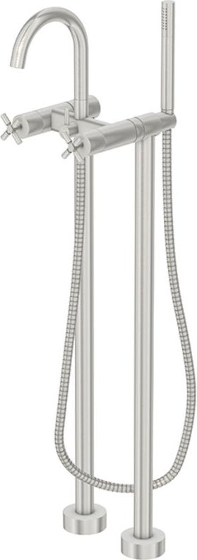 Steinberg Armaturen - Steinberg 250 - Badewannenarmatur, Bodenmontage, Nickel gebürstet 250 1162 bn