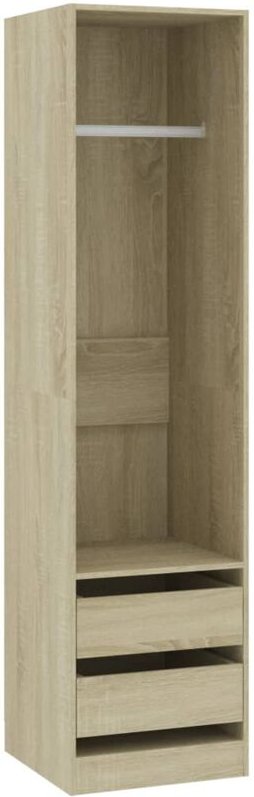 Vidaxl - Kleiderschrank mit Schubladen Sonoma-Eiche 50x50x200 cm