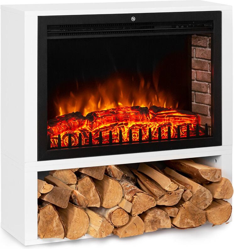 Klarstein - Mauna Loa Elektrokamin 2000 w LED-Flammen Fernbedienung Holzregal