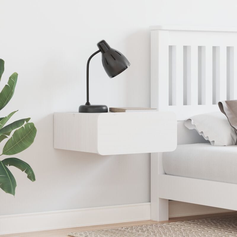 Nachttisch 2 pcs Weiß 39 x 34 x 16,5 cm Massivholz Kiefer Vidaxl