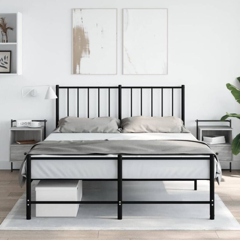 Wand-Nachttische 2 Stk. Grau Sonoma 40x30x61 cm Holzwerkstoff - Vidaxl