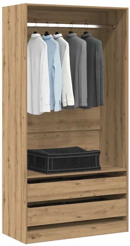 Vidaxl - Kleiderschrank Artisan-Eiche 100x50x200 cm Holzwerkstoff