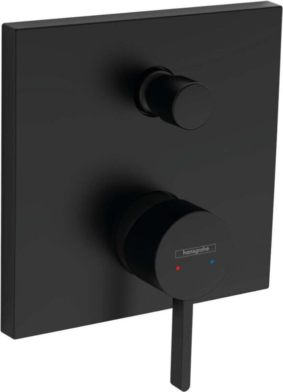 Finoris - Badewannenarmatur- Unterputz, für 2 Verbraucher, schwarz matt 76416670 - Hansgrohe