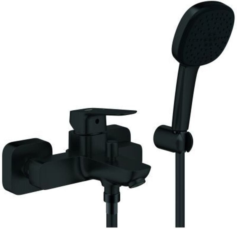 Wannenfüll-Einhandhebelmischer Cubeo Wand ma black 1/2Z