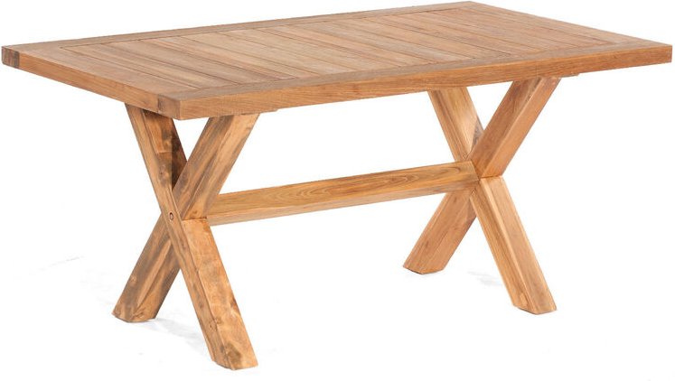 Sonnenpartner - Gartentisch Stanford 160x90 cm Teakholz Old Teak Tisch Esstisch
