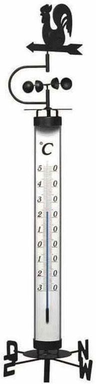 Thumbnail - Tfa Dostmann - Analoges Gartenthermometer 140cm mit Erdspieß, Wetterhahn, Windrad und Windfahne