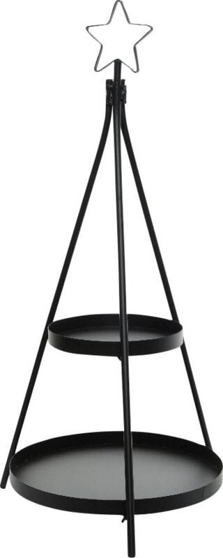 Kaemingk Deko Baum aus Eisen schwarz 88 cm Ø 37 cm 88 cm, Ø 37 cm Dekobaum
