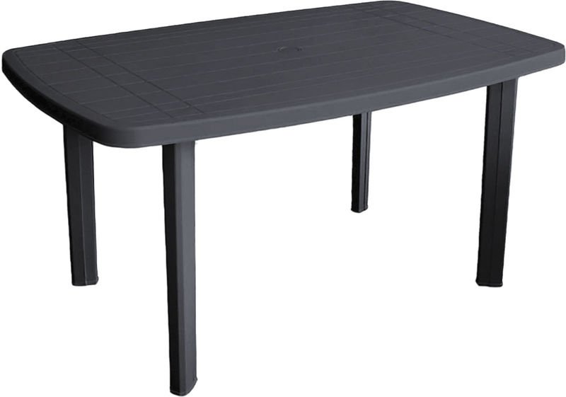 Gartentisch Anthrazit 140x90x72cm-MFAR036AN