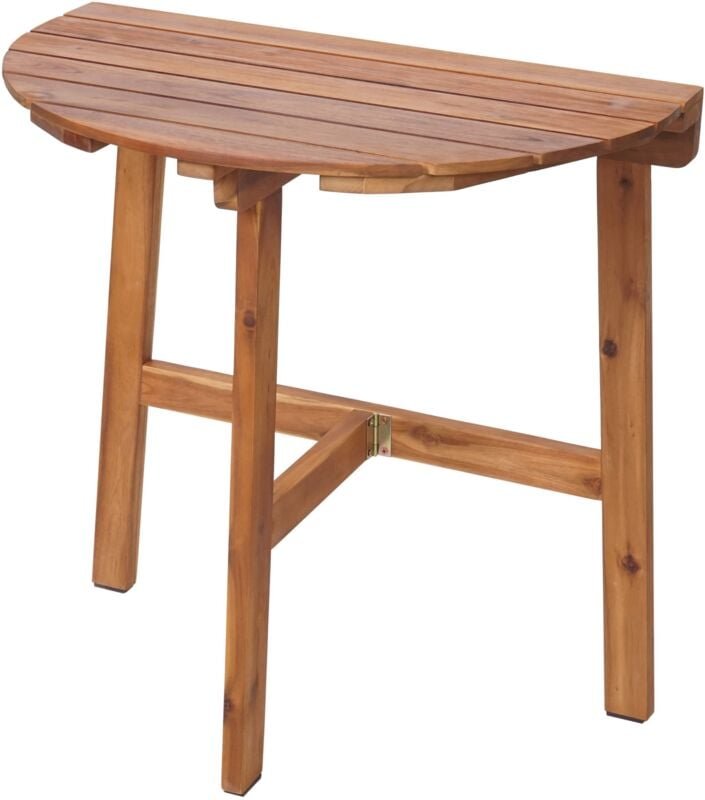 Klapptisch HHG 576, Gartentisch Balkontisch, In-/Outdoor klappbar Akazie Holz MVG-zertifiziert 71x70x34cm