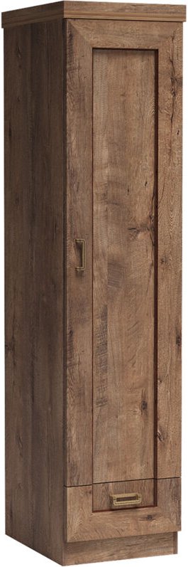 Lomadox - Kleiderschrank 46cm mit Türanschlag rechts Lefkas Eiche, TEORA-161