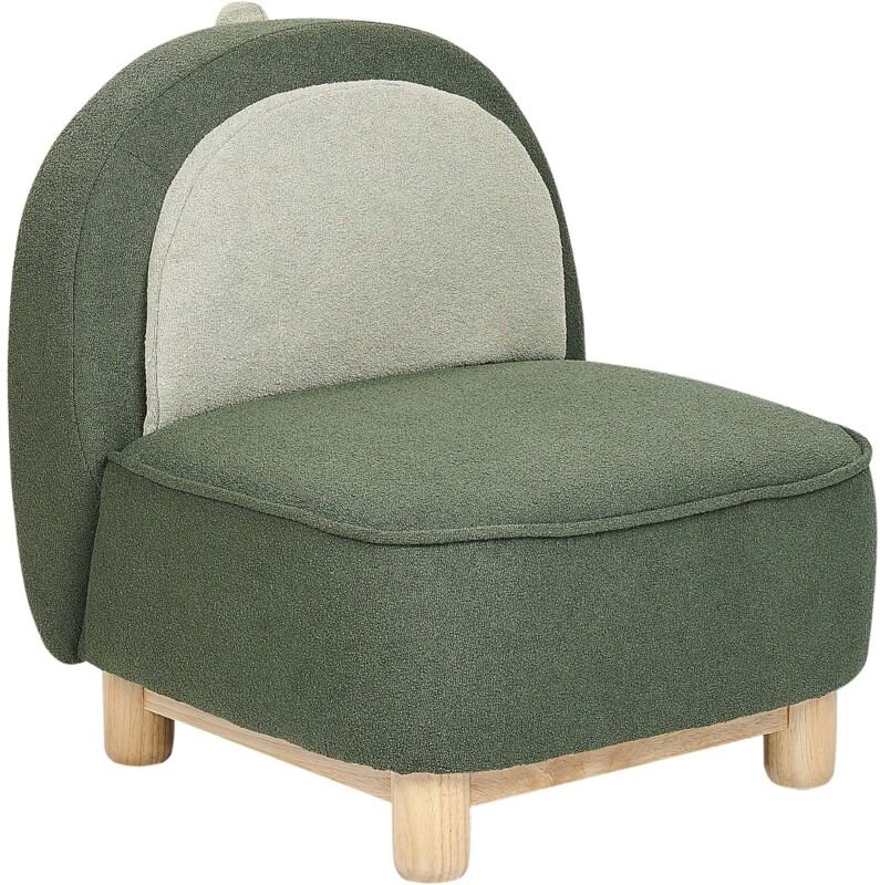 Kindersessel Dunkel- u. Hellgrün Stoffbezug Tierform Dinosaurier Holzbeine Ohne Armlehnen Modern Spielzimmer Jugendzimme...