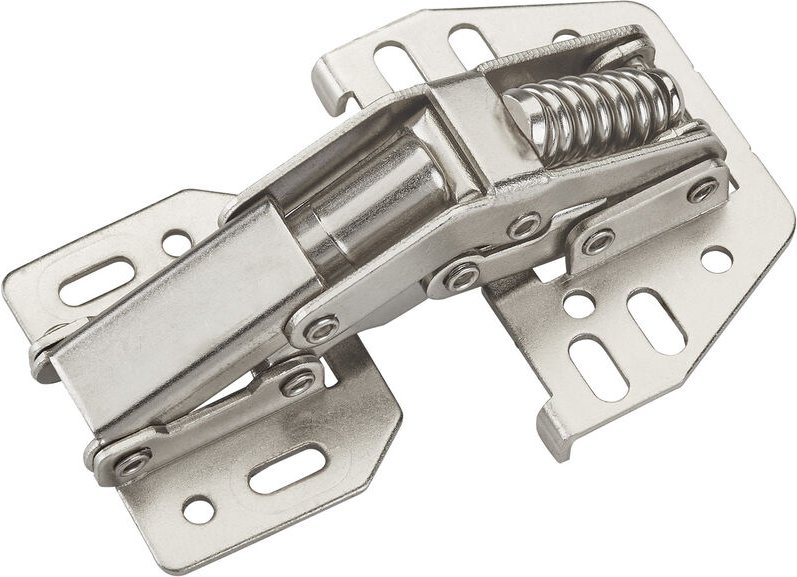 So-tech - 10er Pack - junker Aufschraubscharnier 90° mit Montageanschlag (Stahl, vernickelt, verstellbar) für Klappen Ca...