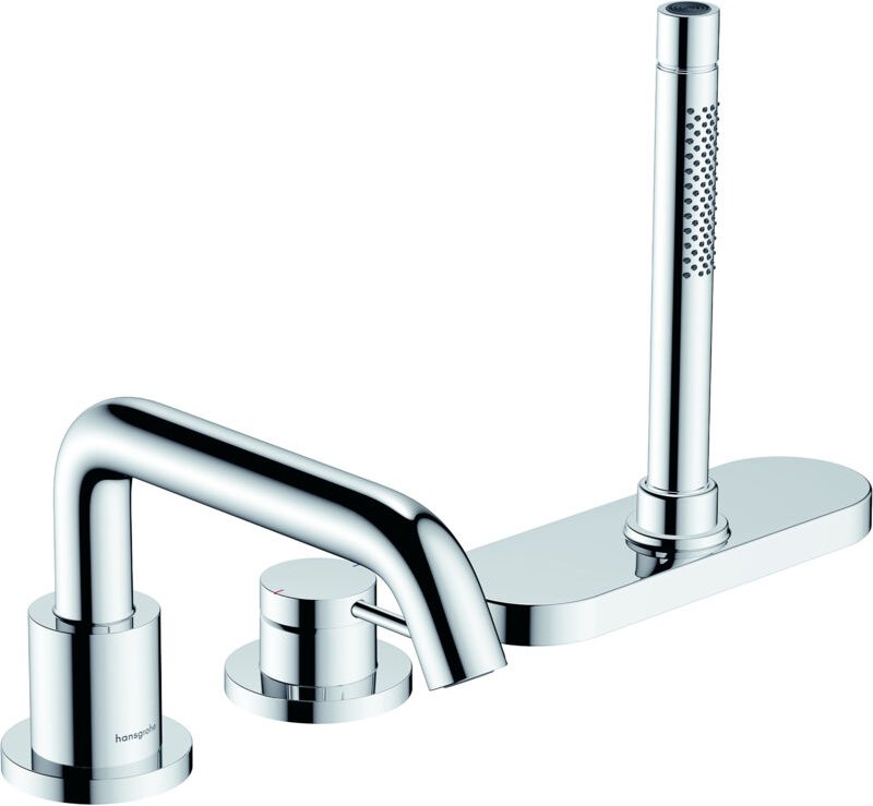 Tecturis s - Badewannenarmatur für Wannenrand, 3-Loch-Montage, sBox, Chrom 73447000 - Hansgrohe
