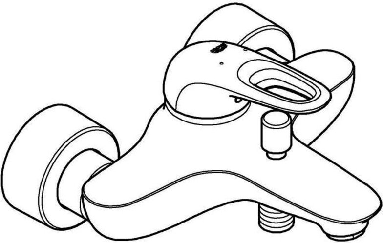 Einhand-Wannenbatterie Eurostyle 33591 Wandmontage chrom, 33591003 - Grohe