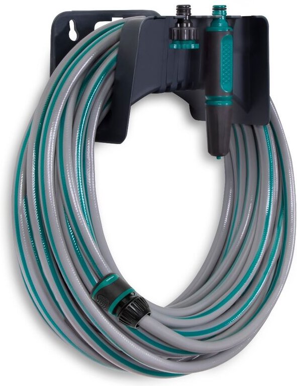 Vonroc - Gartenschlauch 20 Meter – Inklusive Schlauchhalter, Verstellbare Spritze und Wasserhahnanschluss