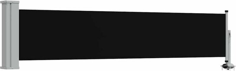 Ausziehbare Seitenmarkise 60×300 cm Schwarz Vidaxl