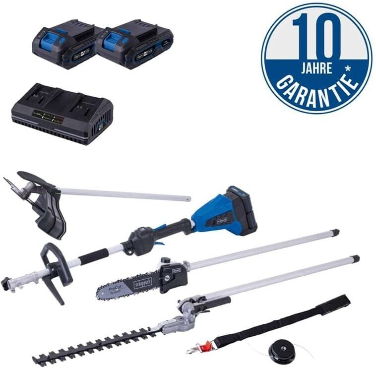 Scheppach Akku Multifunktionsgerät BC-MFH400-X 20V-IXES 2x2,0Ah Akku+Doppellader