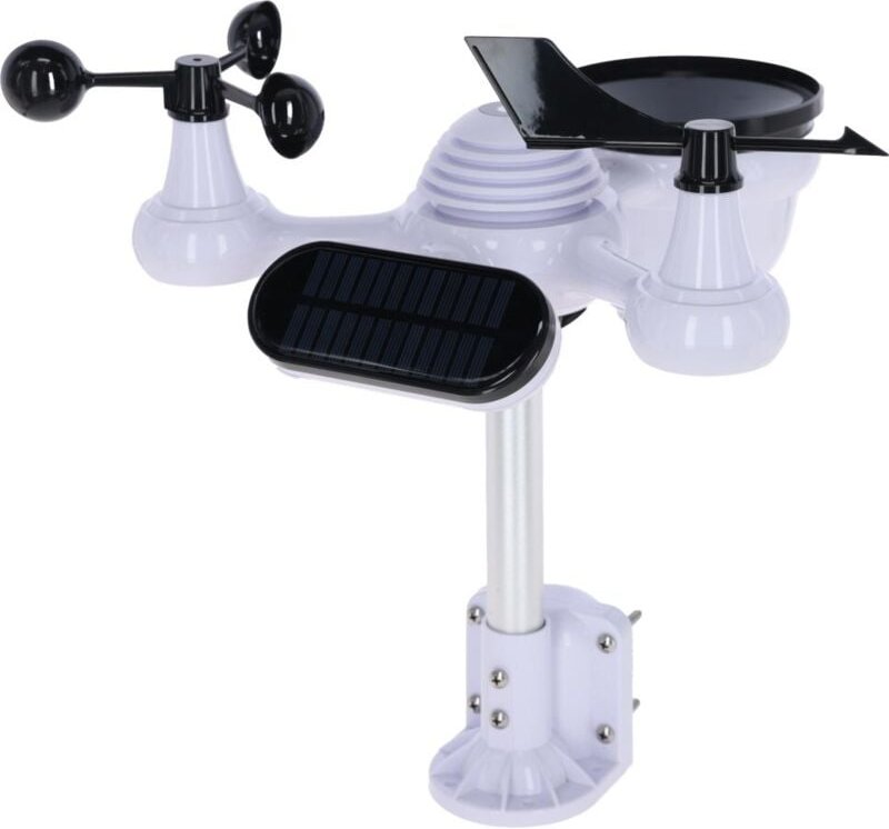 Kerbl Digitale Wetterstation 7 in 1 Wifi, App, misst Wind, Regen, UV, Luftdruck