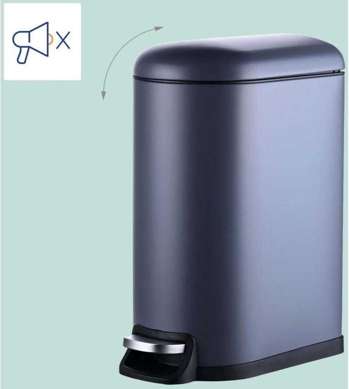 10 liter treteimer aus metall - mit soft close mechanismus und herausnehmbarem eimer