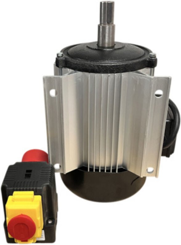 Ersatzmotor Industriemotor GWS 700 400V 12A mit KEDU KOA12 Schalter mit Phasenwender und Not Aus Funktion