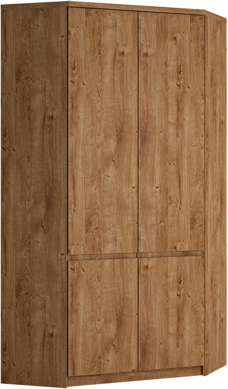 Eckkleiderschrank in Eiche Nb. FORTALEZA-129, b/h/t ca. 95/200/95 cm